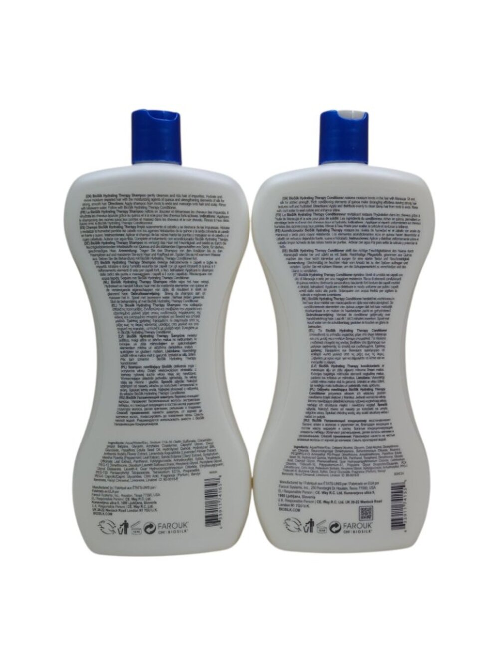 BioSilk 2 pk Hydrating Therapy Shampoo & Conditioner Set Jumbo 34oz Sulfate Free - Picture 10 of 11